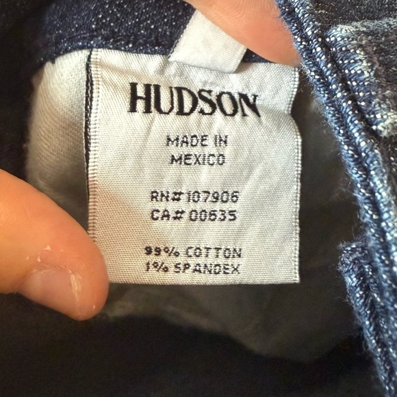 NWT HUDSON JEANS Signature Bootcut Mid Rise Miam Dark Wash Jeans - Picture 14 of 15